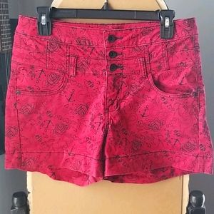 High Waisted Sailor Shorts